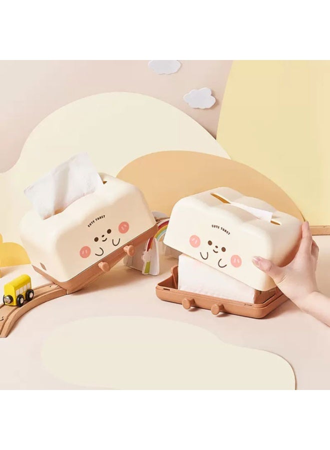 RokShop Modern Tissue Paper Box – Decorative Tissue Holder (Vanilla White) - Image 2