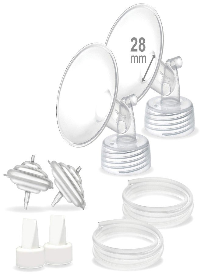 Maymom Pump Parts Compatible with Ameda MYA Pump/Ameda MYA Pro 28mm Flange Valve Tube Backflow Protector Not Original Ameda MYA Pump Parts Ameda MYA Flange Ameda MYA Valve Ameda MYA Bottle; - Image 1