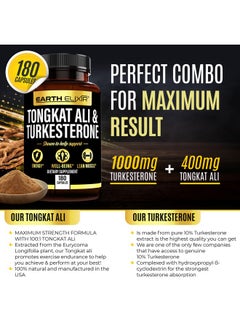 Earth Elixir Turkesterone 1000Mg And Tongkat Ali 400Mg Supplement (180 Capsules) - Made In Usa - Max Purity - Tongkat Ali Extract And Turkesterone Supplement For Men - Zero Fillers - Non-Gmo - pzsku/ZDBF2002654E9F64FC93EZ/45/_/1728309196/77e34b53-f228-45c4-9148-4dac46eb22e4