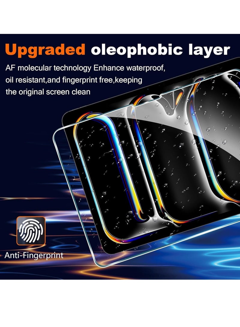 DUSALA Screen Protector for iPad Pro 13-inch 2024 7th Gen 【A2926 A3007】 9H Hardness,Anti-Fingerprint,Anti Scratch Full Screen Coverage Tempered Glass - Image 2