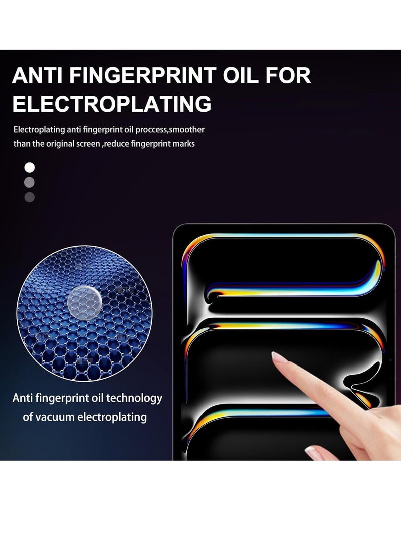 DUSALA Screen Protector for iPad Pro 13-inch 2024 7th Gen 【A2926 A3007】 9H Hardness,Anti-Fingerprint,Anti Scratch Full Screen Coverage Tempered Glass - Image 4