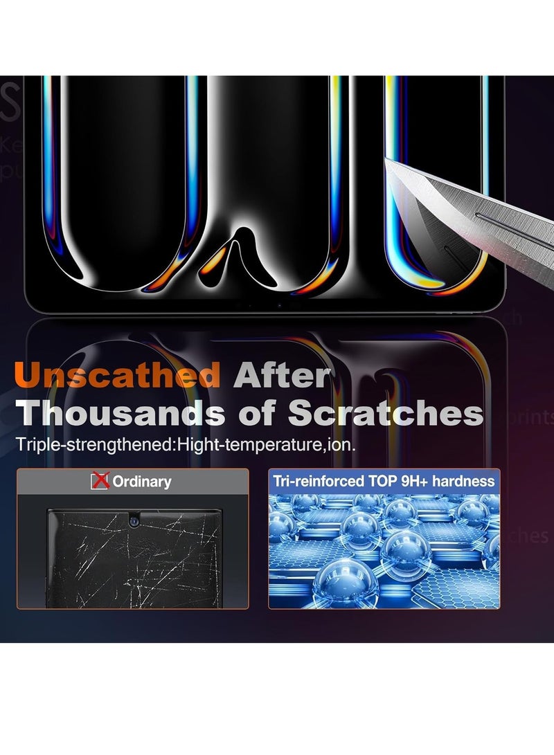 DUSALA Screen Protector for iPad Pro 13-inch 2024 7th Gen 【A2926 A3007】 9H Hardness,Anti-Fingerprint,Anti Scratch Full Screen Coverage Tempered Glass - Image 3