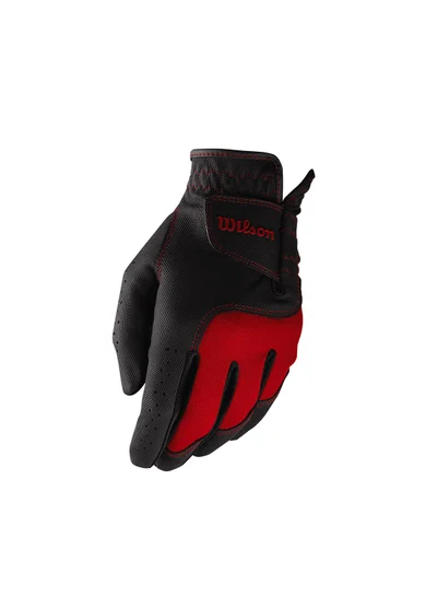 Wilson Junior Black/ Red Golf Gloves, Left hand