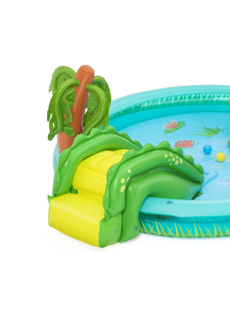 Bestway Embark on an exciting water adventure with the Bestway H2OGO Crocodile Cove Play Center! (2.24 m x 1.81 m x 72 cm) - Image 3