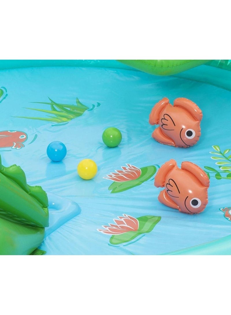 Bestway Embark on an exciting water adventure with the Bestway H2OGO Crocodile Cove Play Center! (2.24 m x 1.81 m x 72 cm) - Image 5