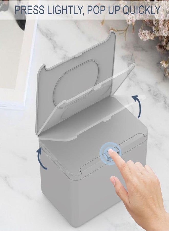 Hidak Tissue Holder Box Wet Wipes Holder for Baby & Adult Refillable Wipes Container Storage Box One Hand Button Opening with Seal & Locking Lid (Black) - Image 3