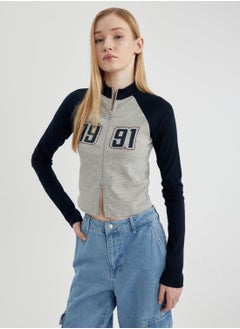 DeFacto Slim Fit Crew Neck Camisole Cardigan  - Image 1