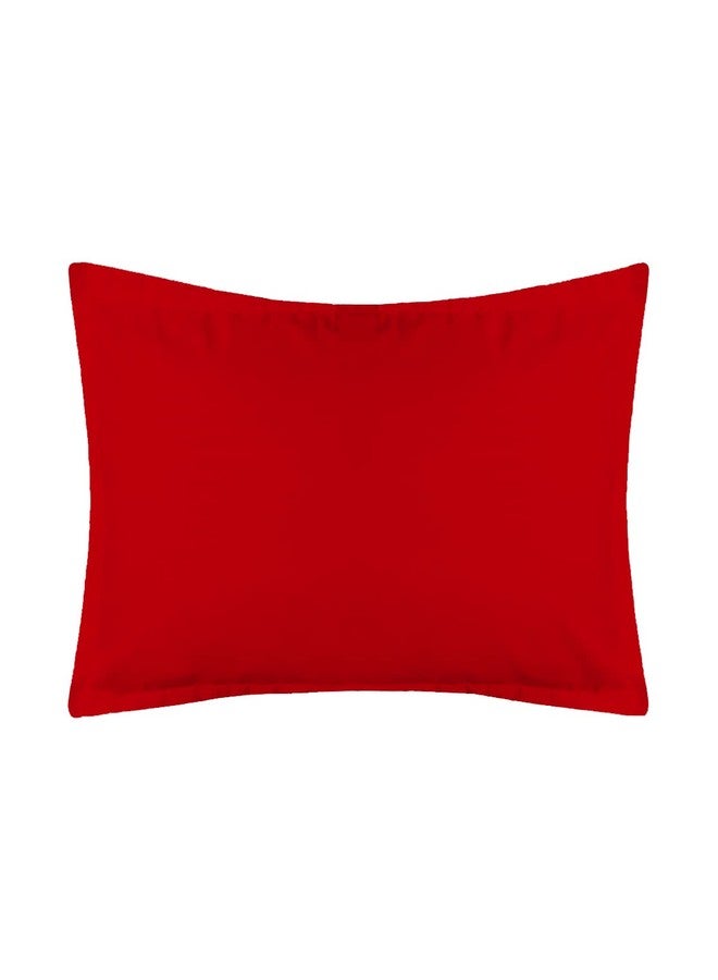 Linenovation Premium Hotel Quality Striped Fitted Bedsheet Size-Single-(36x72inch) Color-Red - Image 2