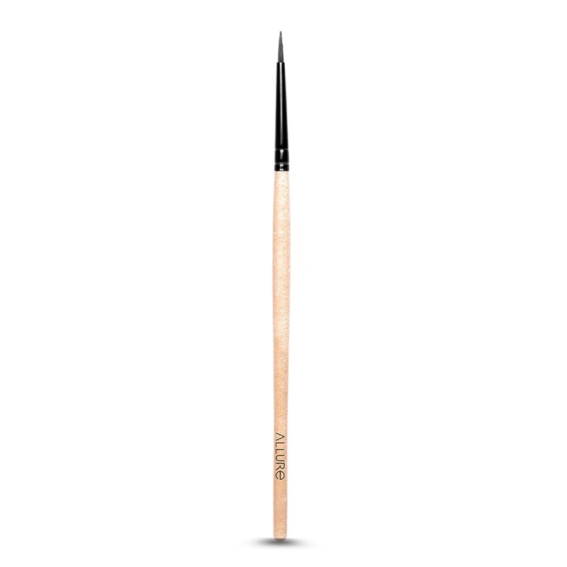 allure Classic Eyeliner Makeup Brush, Bamboo, Wooden Color, Ultra-Fine Tapered Tip for Cat Eye and Wing Liner - Image 1