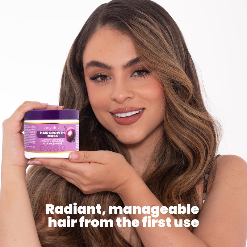 ANYELUZ Onion Hair Mask and Repair Therapy â€“ Hydration, Strengthening, and Color Protection for Healthier Hair - Image 4