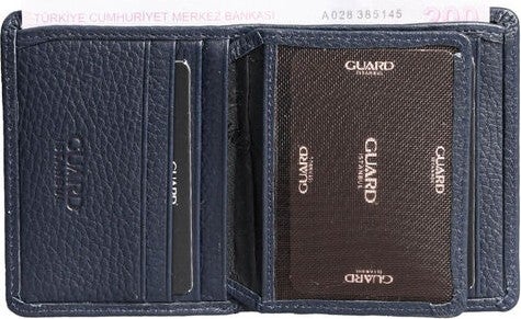 Guard Dustin Navy Blue Leather Men's Wallet  - Image 2
