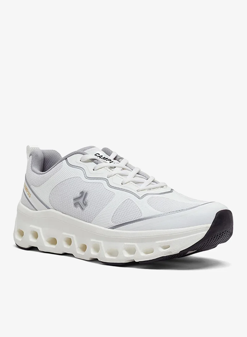 CAMPUS Men Crunk Marathon Cushion Lace-Up Running Shoes-White