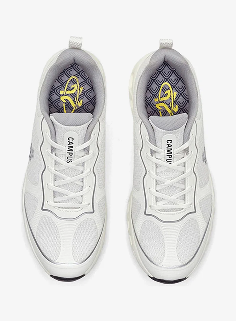 Campus White Men Crunk Marathon Cushion Lace-Up Running Shoes-White for Men | Best Price UAE