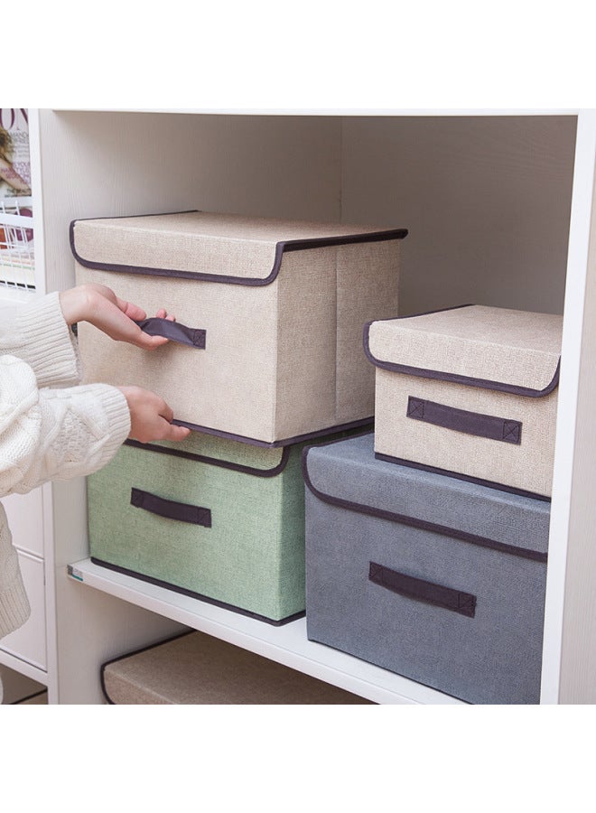 Foldable Fabric Storage Box Clothing Dustproof Storage Box With Lid Storage Box Sundries Storage Box - Image 2