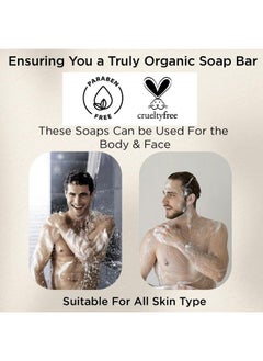 MAN CODE Mancode Luxury Soap Gift Set For Men With Pack Of 5 Activated Charcoal Soap Bars Deep Cleansing Soap Provides Natural Glow Daily Bathing Bar Soap For Men For All Skin Types. (Pack Of 5) (625G)  - Image 4