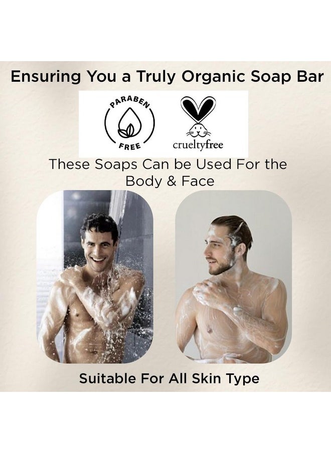 MAN CODE - Mancode Luxury Soap Gift Set For Men With Pack Of 5 Activated Charcoal Soap Bars Deep Cleansing Soap Provides Natural Glow Daily Bathing Bar Soap For Men For All Skin Types. (Pack Of 5) (625G) - Image 1
