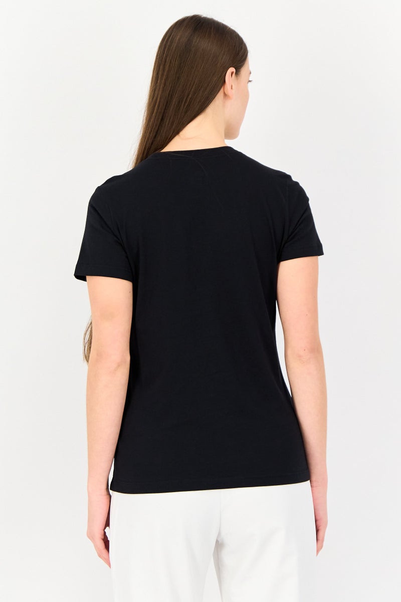 Nike Women Sportswear Fit Short Sleeve Training T-shirt, Black - Image 3