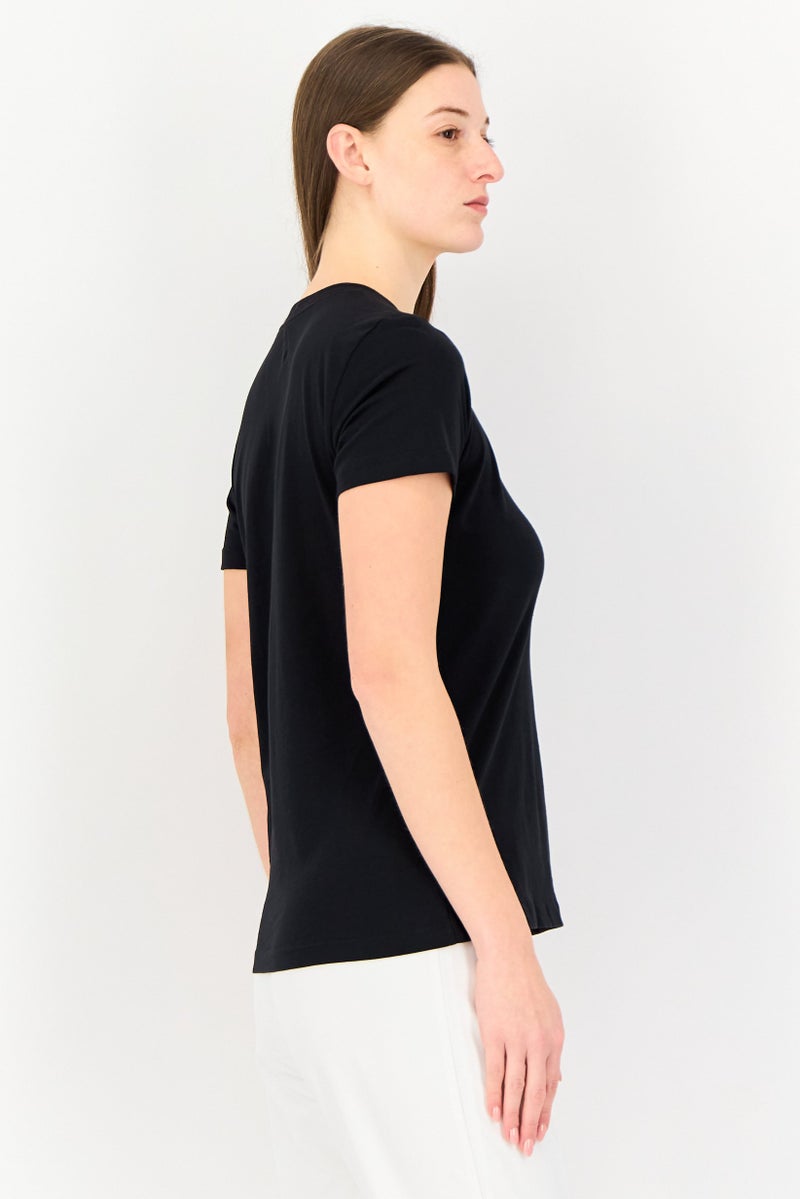 Nike Women Sportswear Fit Short Sleeve Training T-shirt, Black - Image 4