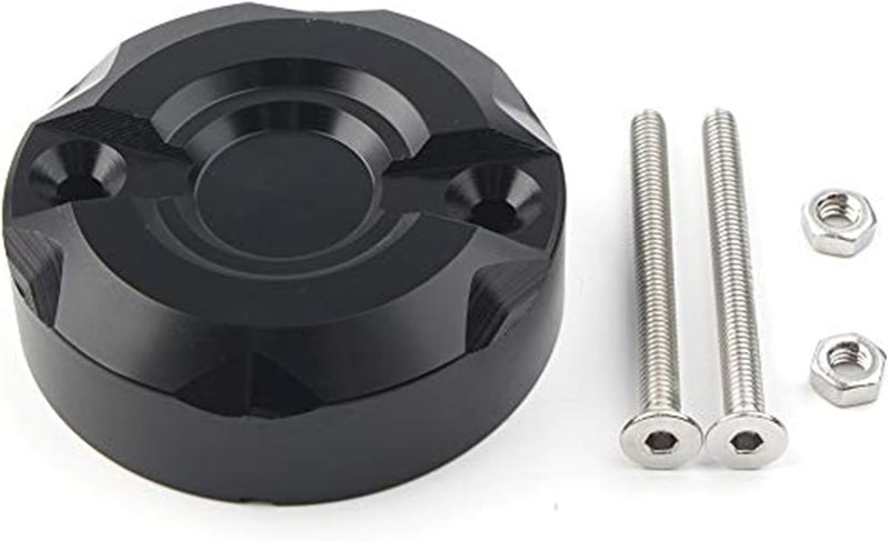 QASULER CNC Black Front Brake Reservoir Cap - Image 2