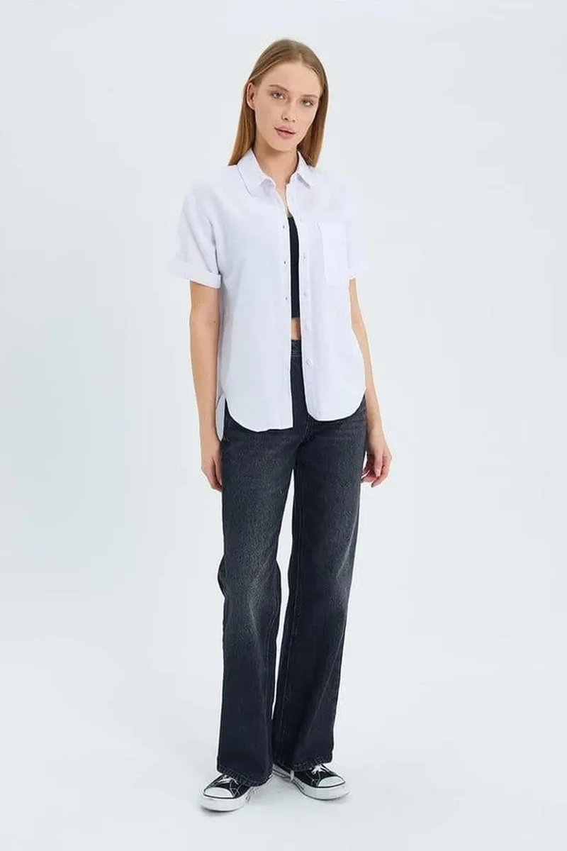 Mixray MIXRAY Short Sleeve Shirt with Pockets
