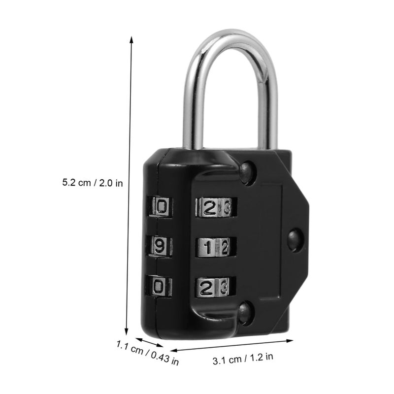 Digital Combination Lock For Luggage Suitcase Gym Storage Black - Image 3