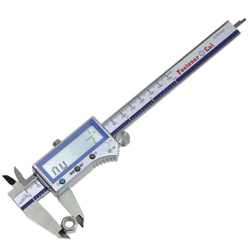 iGaging Fastener Cal Digital Caliper 0-8"/200 mm - IP54 Electronic Caliper - Quick & Accurate Inch/Metric/Inch Fractional/Fastener Size Reading - Includes Case, Manual, & Battery - Image 4