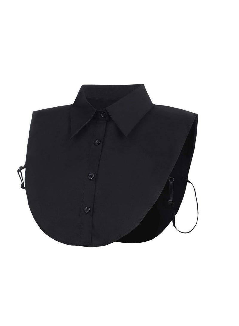 SYOSI 2 Pcs Fake Collar Lady's Fake Collar Half Shirt Blouse Detachable False Collar Joker Shirt Decorative Collar Collar Cuff Cotton Choker Tie False Lapel Point  - Image 3