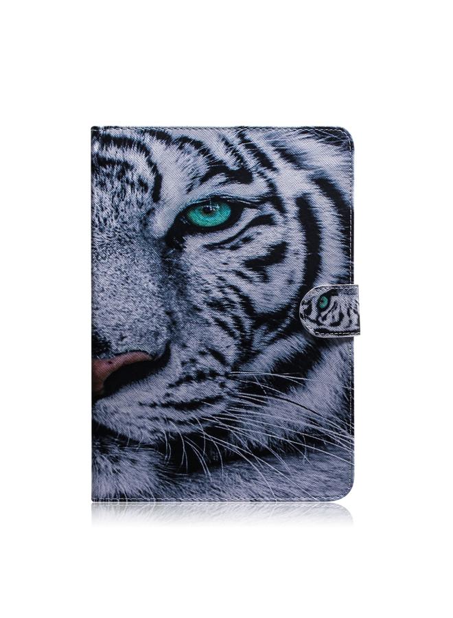 اس-توب جراب جلدي أفقي قابل للطي برسومات ملونة ثلاثية الأبعاد مع حامل وفتحة للبطاقات ومحفظة لجهاز هواوي ميديا باد M6 8.4 - Image 2