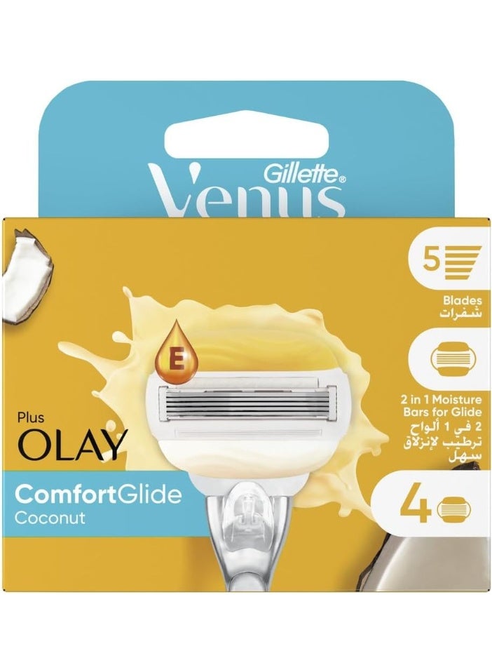 Gillette Venus And Olay Women'S Razor Blade Refills 4 Count