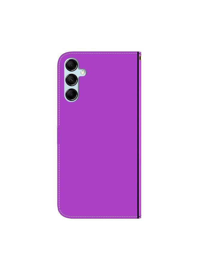 اس-توب جراب لهاتف Samsung Galaxy M54 مصنوع من الجلد الصناعي بسطح مرآة - Image 3