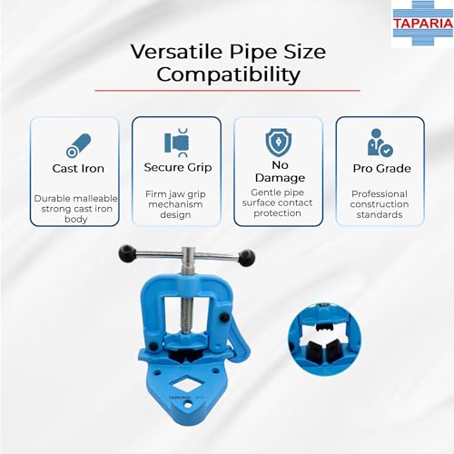Taparia Pipe vice PV 01 - Pipe Clamp for DIY and Professional Use - Image 3