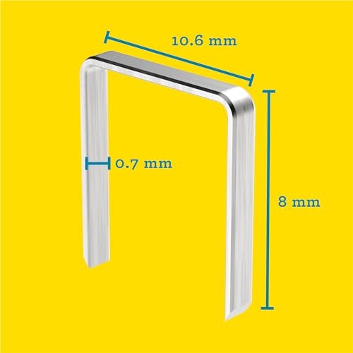 Rapid High-Performance Staples for Textiles, Finewire No. 13, Leg Length 6mm, Staple Gun Staples, Galvanised Steel, 1600 Pieces, Boxed (40109519) - Image 2