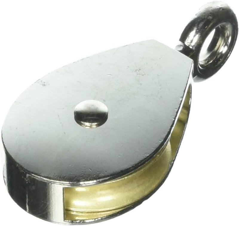 Campbell T7655142N Single Pulley, Nickel Plated, 2 Inch