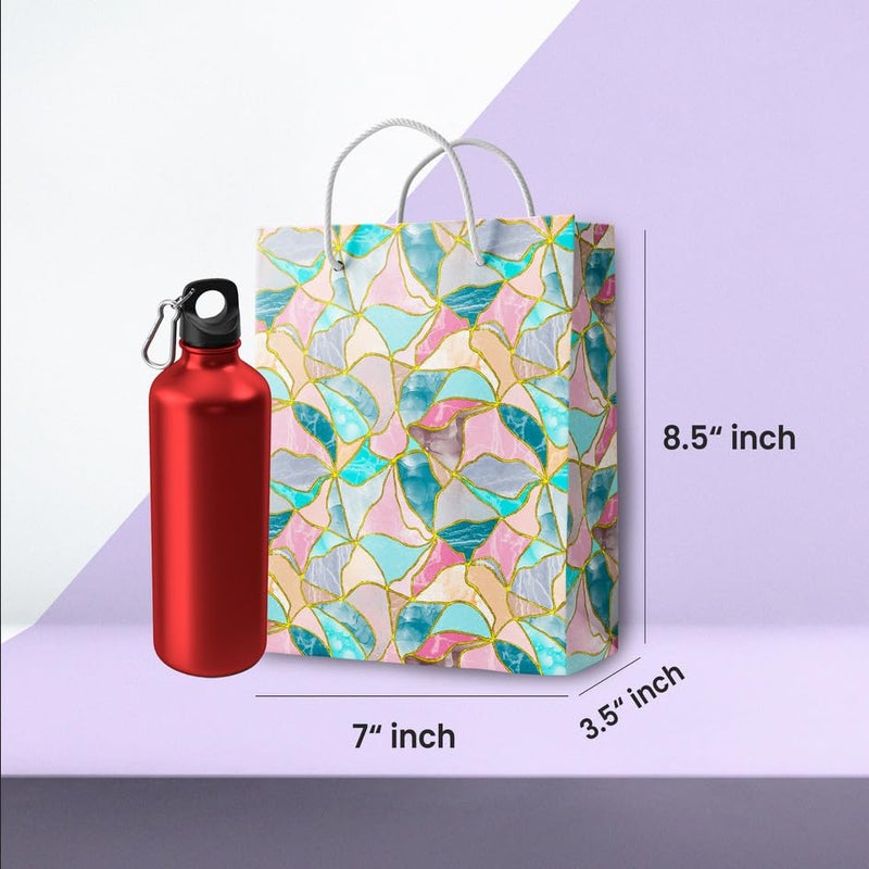 Untumble Paper Gift Bags (12 Pcs, 8.5x7x3.5 Inch) Crystal Charm Printed Medium Size - Return Gifts Paper Bag for Birthday, Baby shower, House Warming, Wedding Gifts - Goodie Bags & Favour Bag - Image 4