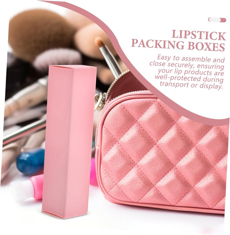 Lip Balm Packing Box 15pcs Empty Lip Gloss Containers Paper Lipstick Boxes for DIY Cosmetics Refillable Lipstick Holder for Travel and Storage - Image 2