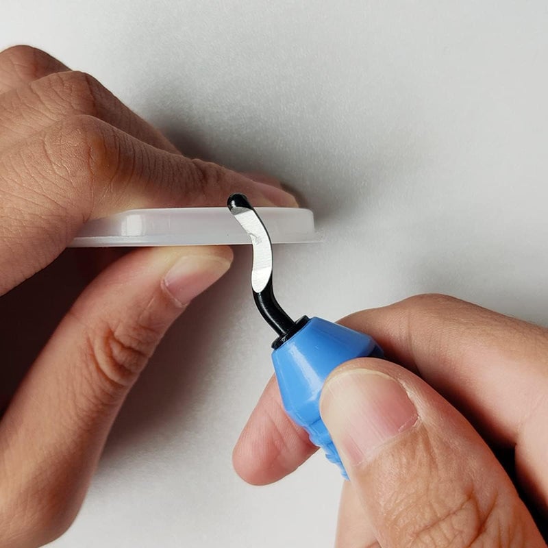 Luoshi أداة إزالة البروزات الحرفية وشفرة واحدة من الفولاذ عالي السرعة تعمل على المعادن، الراتنج، PVC، وحواف البلاستيك المطبوعة ثلاثية الأبعاد رائعة لأنابيب النحاس وPVC، الطباعة ثلاثية الأبعاد، فن الراتنج، وأعمال المعادن - Image 5