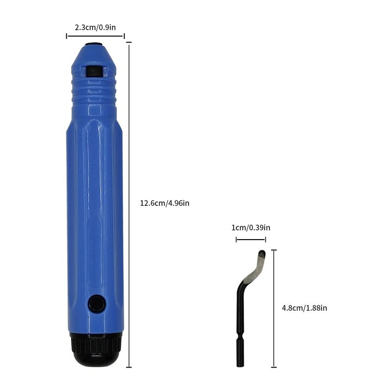 Luoshi أداة إزالة البروزات الحرفية وشفرة واحدة من الفولاذ عالي السرعة تعمل على المعادن، الراتنج، PVC، وحواف البلاستيك المطبوعة ثلاثية الأبعاد رائعة لأنابيب النحاس وPVC، الطباعة ثلاثية الأبعاد، فن الراتنج، وأعمال المعادن - Image 2