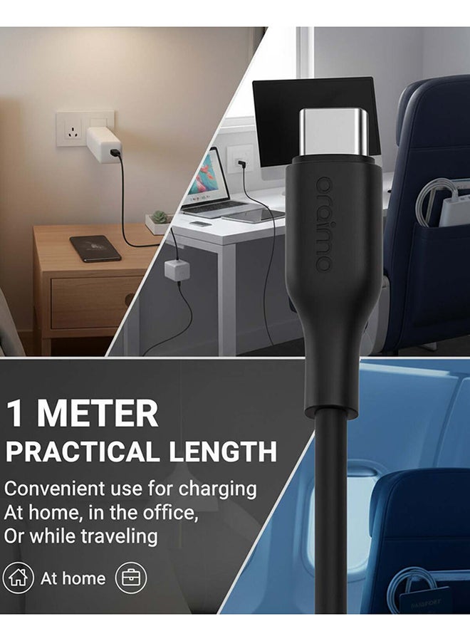 أورايمو كابل شحن RobustLine USB-C إلى USB-C 1م 100W - Image 4