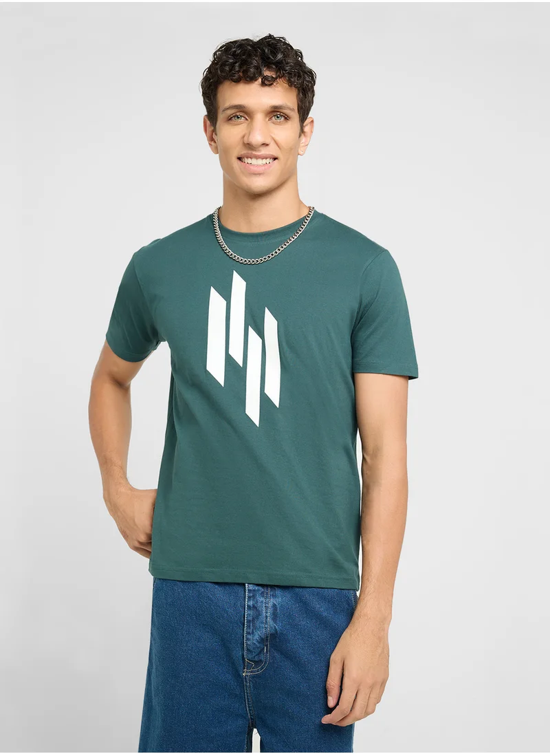 سفنتي فايف بيسيكس Printed T-Shirt