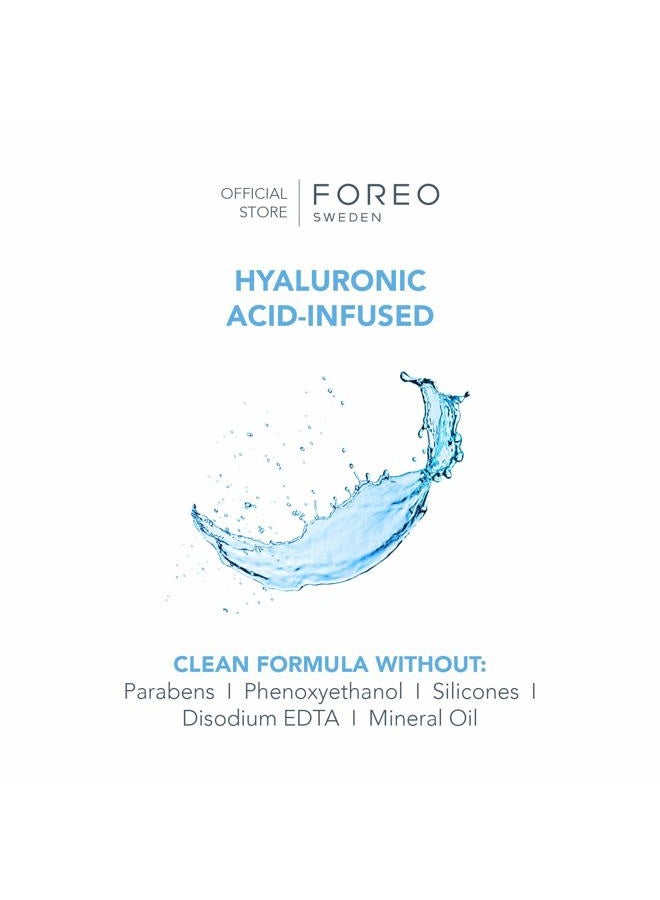 FOREO H2Overdose UFO Activated Facial Mask for Extreme Dehydration, 6 pack, Ultra-Hydrating, Moisturizing, Hyaluronic Acid + Aquaxyl, Clean Formula, Cruelty-free, Compatible with all UFO devices - Image 4