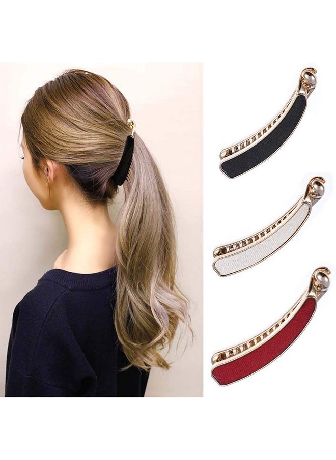 DonLeeving - Luckycivia 6 Pack Women Classic Banana Hair Clip Ponytail Holder Grips Clamp Accessory Simple Retro Hair Barrettes For Women And Girls - Image 1