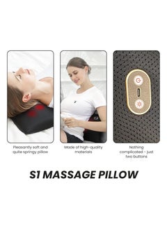 Nourest Nourest Wireless Heated Massage Pillow – Deep Kneading for Neck, Back, Waist & Feet – Ideal for Home & Office Use  - Image 4