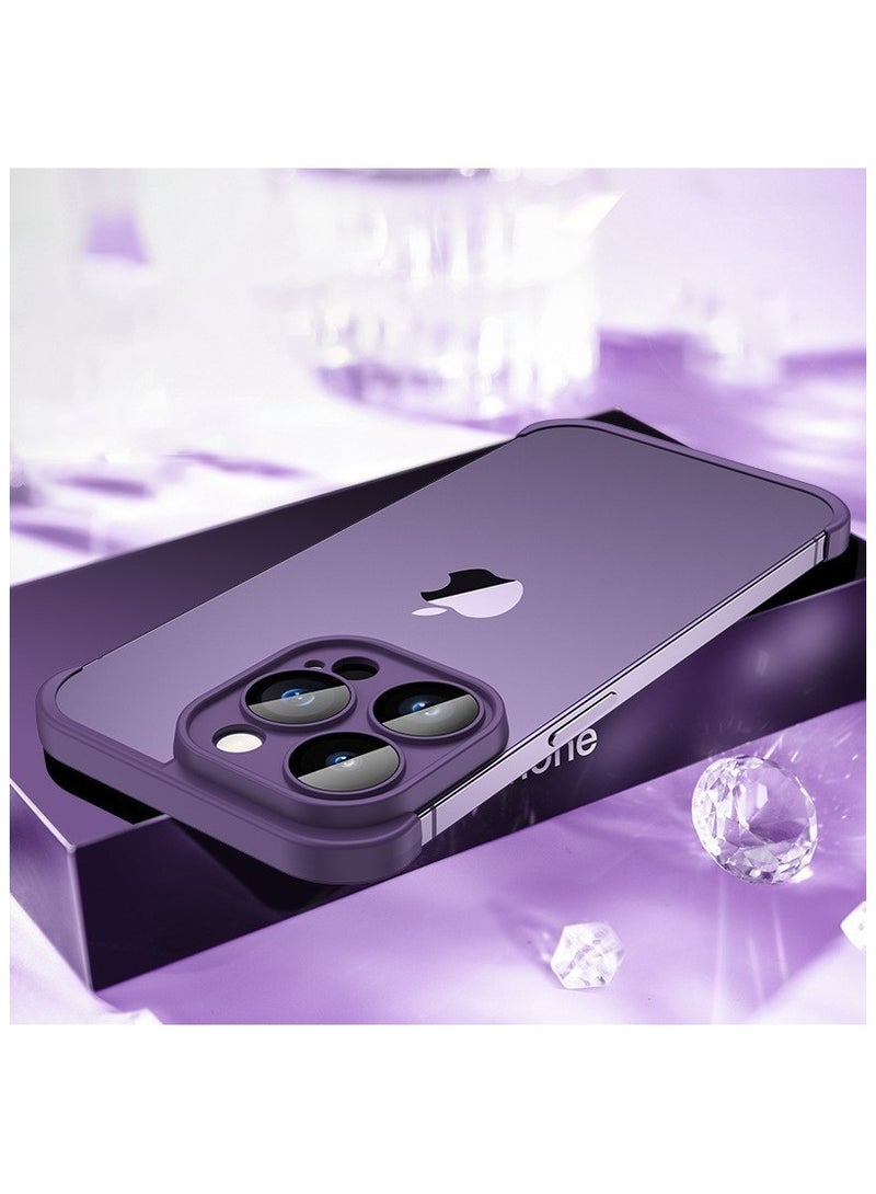 Captaintech iPhone 15 Pro Case with Camera Lens Protector – Silicone Cover | Soft Flexible u0026 Protective Phone Case - Image 2