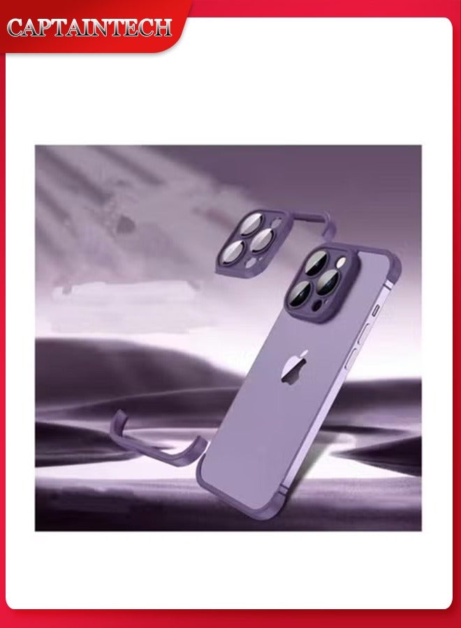 Captaintech iPhone 15 Pro Case with Camera Lens Protector – Silicone Cover | Soft Flexible u0026 Protective Phone Case - Image 1