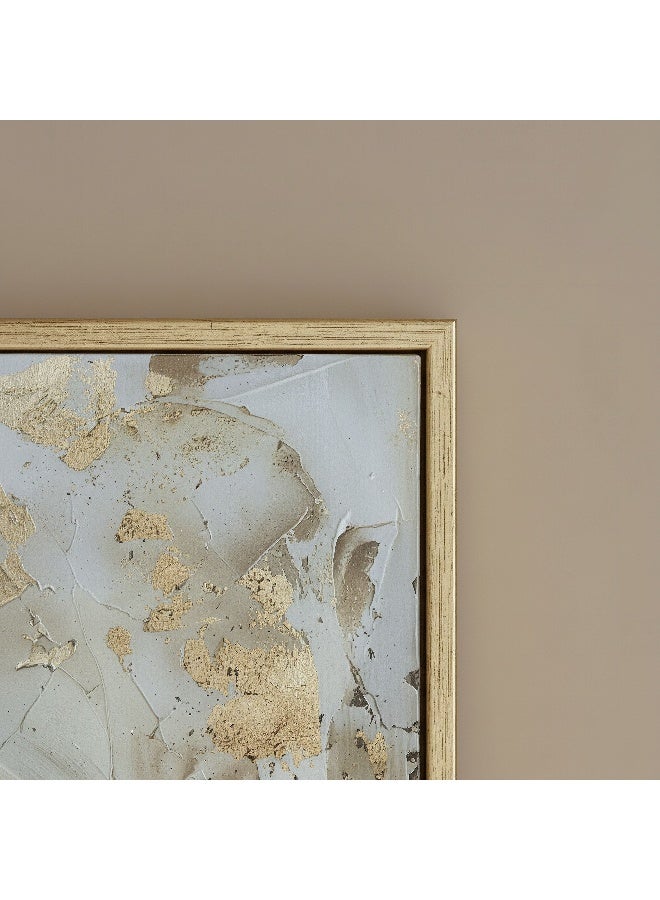 Home Box Framed Flower Picture - White and Gold - Image 2