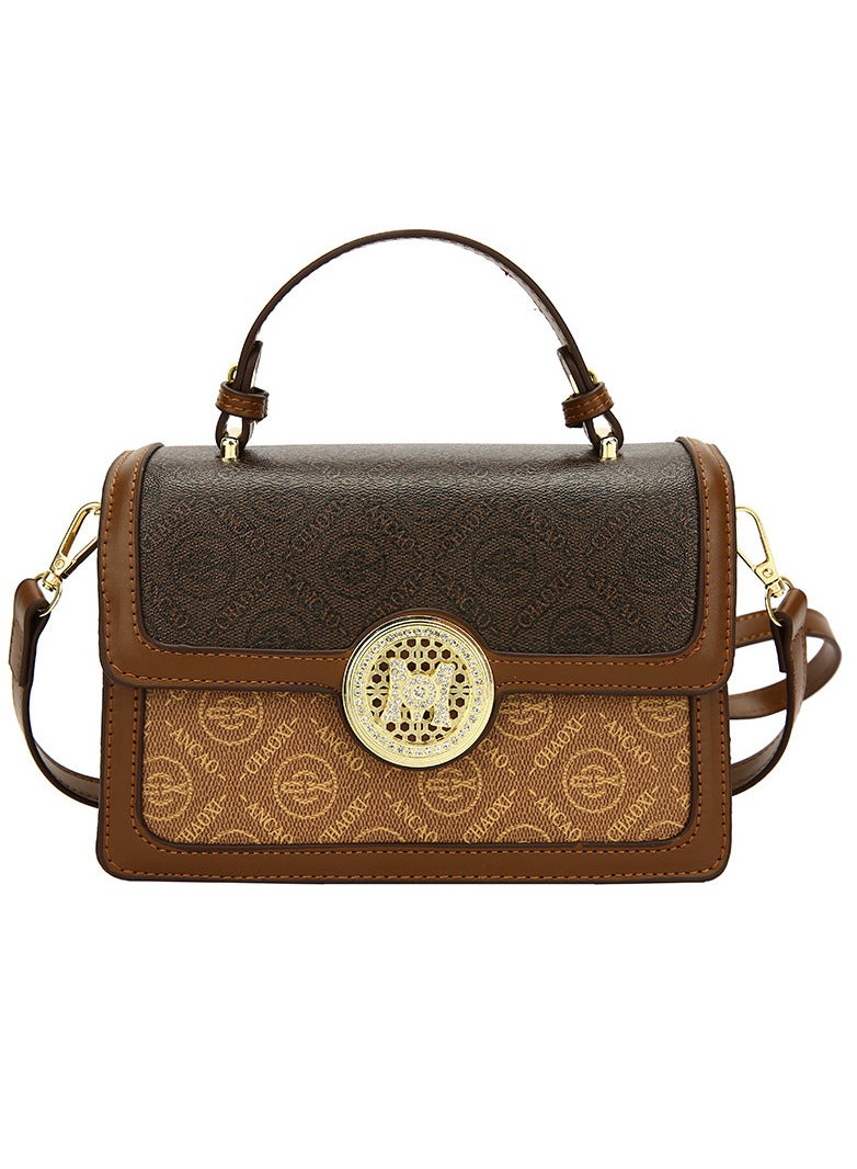 شاربدو حقيبة كتف نسائية مطبوعة بسلسلة كتف ساعي البريد مقاس 20*15*8 سم - Image 1