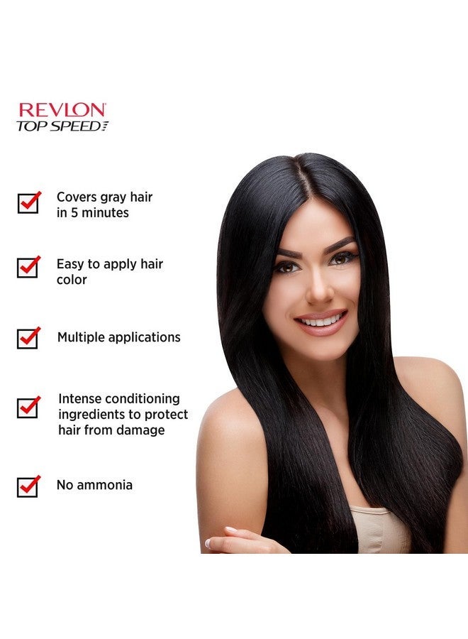 Revlon Top Speed Hair Color for Women, Natural Black 70 (Pack of 1) - Image 3