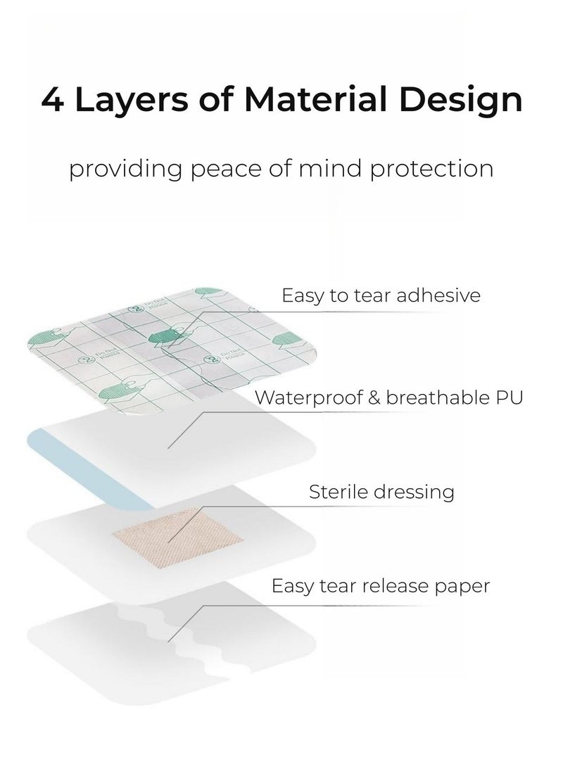 Be a better mom - Bordered Gauze Island Dressing, 6 x 7 CM Sterile Individually Wrapped Gauze Pads - Image 1