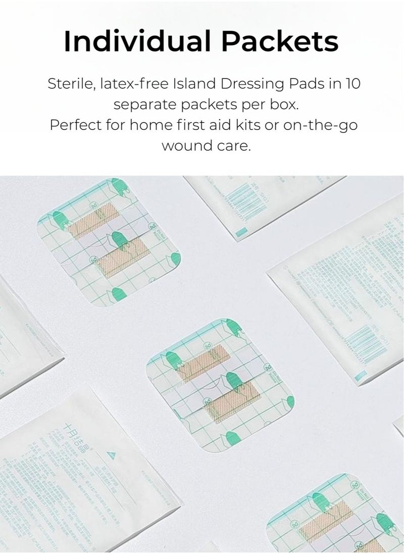 Be a better mom - Bordered Gauze Island Dressing, 6 x 7 CM Sterile Individually Wrapped Gauze Pads - Image 1