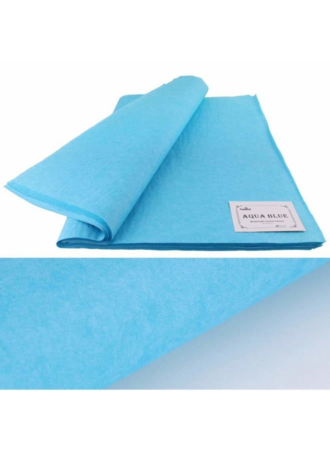 PMLAND Premium Quality Gift Wrapping Paper - Aqua Blue - 15 Inches X 20 Inches 100 Sheets - Image 3
